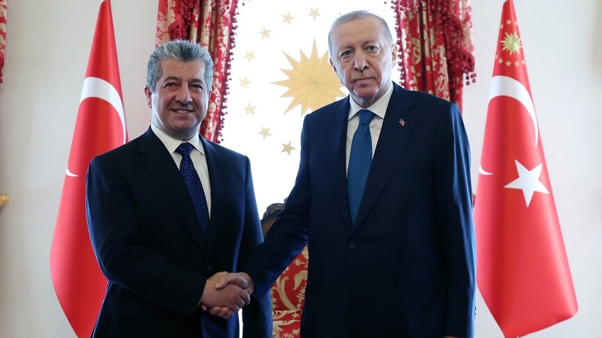 Cumhurbaşkanı Erdoğan, IKBY Başbakanı Mesrur Barzani'yi kabul etti